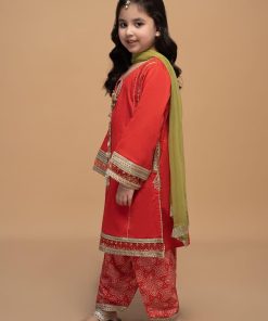Maria.b Kid’s Wear Shalwar Suit Mbkd-Ef2313Red 10 Mkd Ef23 13 Redg Imanistudio.com