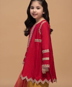 Maria.b Kid’s Wear Sharara Suit Mbks-Ef2308Hotpink 11 Mks Ef23 08 Pinkc Imanistudio.com