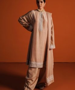 Zara Shahjahan Raw Silk Suit ZSZC-1891Gold