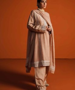 Zara Shahjahan Raw Silk Shalwar Suit Zszc-1891Gold 7 Zc 1891B Imanistudio.com