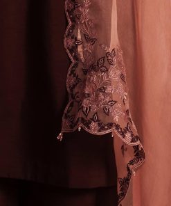 Zara Shahjahan Raw Silk Suit Zszc-1898Plum 11 Zc 1898D Imanistudio.com