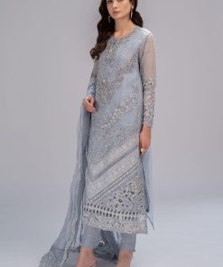 Maria.b Mbroidered Evening Wear Ice Blue Outfit Mbds-2603Ib 9 D 3G Imanistudio.com