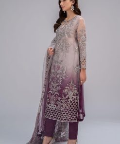 Maria.b Mbroidered Evening Wear Plum Mbds-2605Up 7 D 5D Imanistudio.com