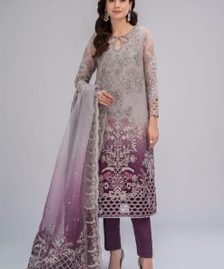 Maria.B Mbroidered Evening Wear Plum MBDS-2605UP