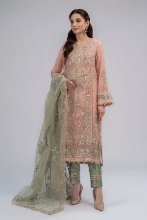 Maria.b Mbroidered Evening Pink/Green Mbds-2607Pg