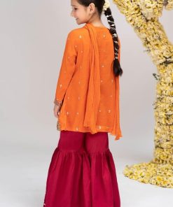 Maria.b Kid’s Wear Orange/Pink Suit Mbkd-Ef2423Op 14 Mkd Ea23 23G Imanistudio.com