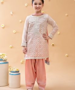Maria.B Kid’s Wear OffWhite/Pink Suit MBKS-EF2416WP