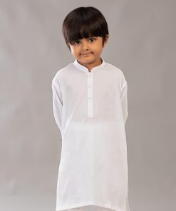 Boys 2Pc Kurta Trousers Suit Imist-107White 6 Ist 107 White 3 Imanistudio.com