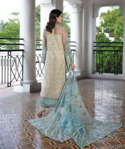 Mehdi Luxury Pret Aqua/Beige Outfit Mdfl-0623Pearly 8 Mfl 006 Pearlya Imanistudio.com