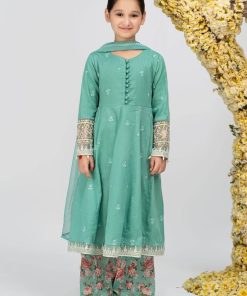 Maria.B Kid’s Wear Light Turquoise Suit MBKD-EA2304LT