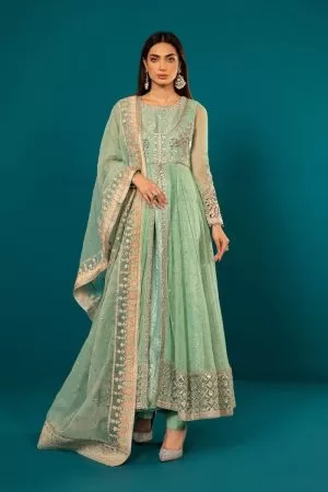 Maria.B Evening Wear Pastel Green Outfit MBSF-EA2312GG