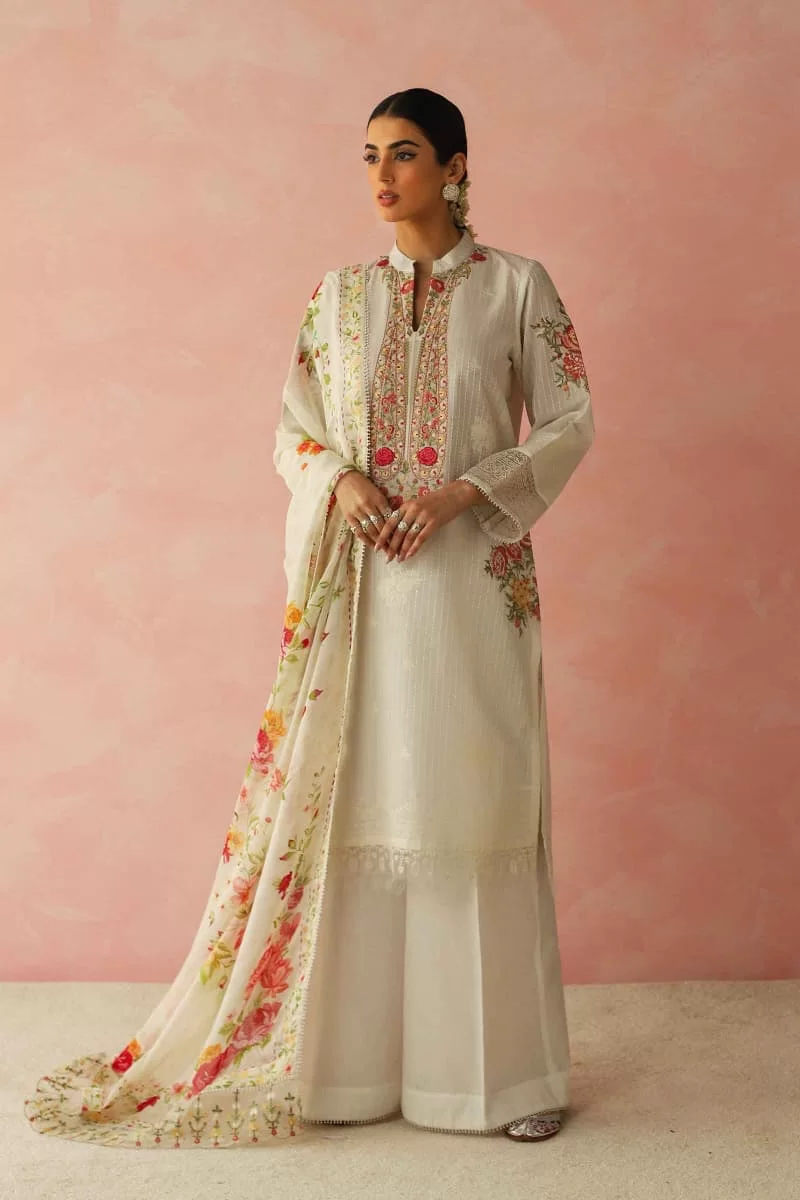 Zara Shahjahan Casual Off-White Suit Zssl-2301Ww