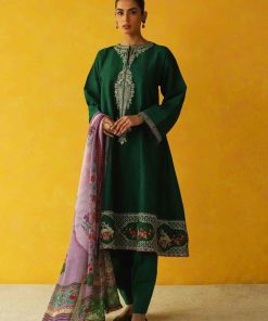 Zara Shahjahan Casual Emerald Green Suit ZSSL-2607EG