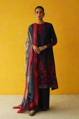 Zara Shahjahan Casual Navy/Red Suit Zssl-2310Nr
