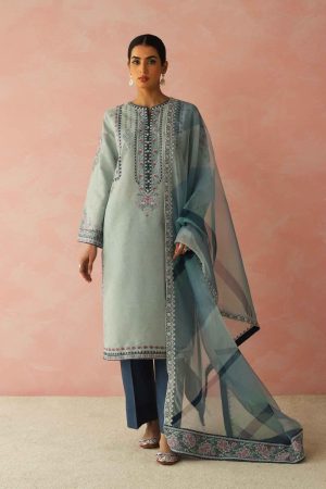 Zara Shahjahan Casual Blues Suit Zssl-2314Bb