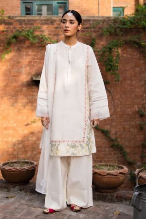 Zara Shahjahan Casual Off-White Suit ZSSL-1822OW