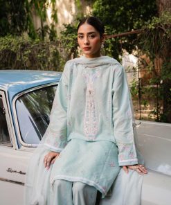 Zara Shahjahan Casual Aqua Blue Suit Zssl-2624Ab 9 Zc 1824A Imanistudio.com
