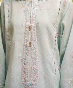 Zara Shahjahan Casual Aqua Blue Suit Zssl-2624Ab 8 Zc 1824C Imanistudio.com