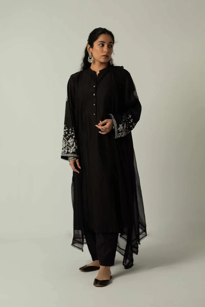Zara Shahjahan Casual Black Suit Zsblk-2318Bb