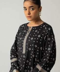 Zara Shahjahan 2Pcs Basic Kurta/ Shalwar Zsblk-2321P-Black 11 B021A Imanistudio.com