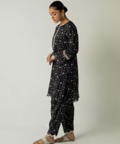 Zara Shahjahan 2Pcs Basic Kurta/ Shalwar Zsblk-2321P-Black 10 B021C Imanistudio.com