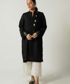 Zara Shahjahan 2Pcs Basic Kurta/ Culottes Zsblk-2322Jbw 11 B022B Imanistudio.com