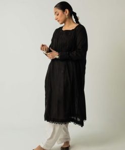 Zara Shahjahan 2Pcs Basic Kurta/ Shalwar Zsblk-2326Bws 12 B026E Imanistudio.com