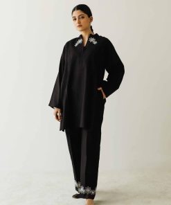 Zara Shahjahan 2Pcs Basic Kurta/ Trousers ZSBLK-2329W-Black