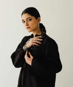 Zara Shahjahan 2Pcs Basic Kurta/ Trousers Zsblk-2329W-Black 10 B029A Imanistudio.com