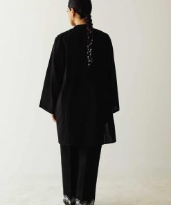 Zara Shahjahan 2Pcs Basic Kurta/ Trousers Zsblk-2329W-Black 12 B029E Imanistudio.com