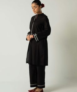Zara Shahjahan 2Pcs Basic Kurta/ Trousers ZSBLK-2331-BlackW