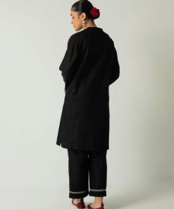 Zara Shahjahan 2Pcs Basic Kurta/ Trousers Zsblk-2331-Blackw 19 B031G Imanistudio.com