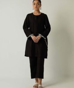 Zara Shahjahan 2Pcs Basic Kurta/Trousers ZSBLK-2339-Black