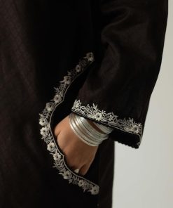 Zara Shahjahan 2Pcs Basic Kurta/Trousers Zsblk-2339-Black 13 B039E Imanistudio.com