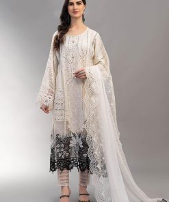 Maria.B Casual Off-White/ Black Outfit MBELS-EF2302WB