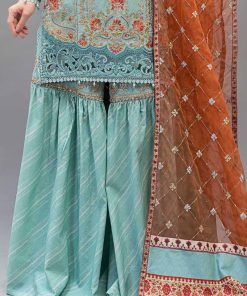 Maria.b Casual Wear Sea Green Outfit Mbels-Ef2305Sg 17 Els 23 05 Seagreenc Imanistudio.com
