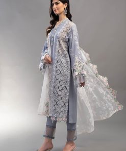 Maria.B Casual Wear Ice Blue Outfit MBELS-EF2310IB