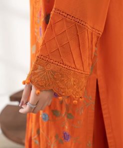 Luxury Pret Orang Light Khaddar Suit Mbdw-W2413Ok 14 Dw W23 13 Orangee Imanistudio.com