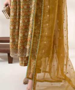 Maria.b Casual Wear Mustard Print Outfit Mbdw-W2338Mp 11 Dw W23 38 Yellowd Imanistudio.com