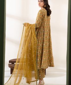 Maria.b Casual Wear Mustard Print Outfit Mbdw-W2338Mp 12 Dw W23 38 Yellowf Imanistudio.com