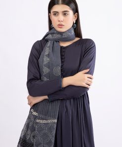Maria.b Basic 2 Pcs Dark Blue Shirt &Amp; Dupatta Mbw23170Db 7 Mb W23 170 Tealblueb Imanistudio.com