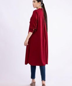 Maria.b Basic Shirt Deep Red Mbw23-86Dr 7 Mb W23 86 Redc Imanistudio.com