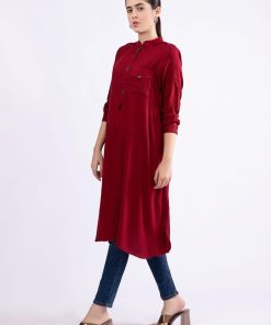 Maria.b Basic Shirt Deep Red Mbw23-86Dr 6 Mb W23 86 Redd Imanistudio.com