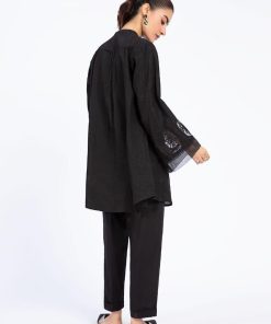 2Pcs Casual Wear Co-Ord Set Black Mb-W23119Bb 8 Mb W23119 Blackd Imanistudio.com