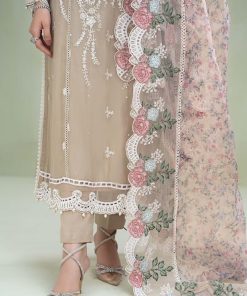 Maria.b Chiffon Evening Wear Coffe Latte Suit Mbmcs-2301Cl 13 Mcs 23101D Imanistudio.com
