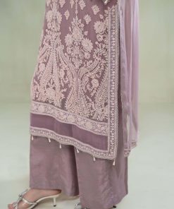 Maria.b Chiffon Evening Wear Peach/Lilac Suit Mbmcs-2303Pl 12 Mcs 23103D Imanistudio.com