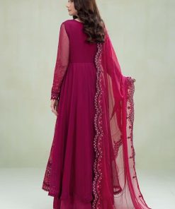 Maria.b Chiffon Evening Wear Magenta Outfit Mbmcs-2307Mt 14 Mcs 23107G Imanistudio.com