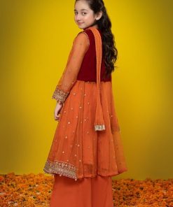 Maria.b Kid’s Wear Orange/ Maroon Suit Mbks-W2331Om 7 Mks W2331 Oranged Imanistudio.com