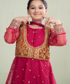 Maria.b Kid’s Wear Fuchsia/ Orange Suit Mbks-W2331Fo 13 Mks W2331 Pinkb Imanistudio.com