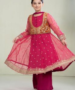 Maria.b Kid’s Wear Fuchsia/ Orange Suit Mbks-W2331Fo 9 Mks W2331 Pinke Imanistudio.com